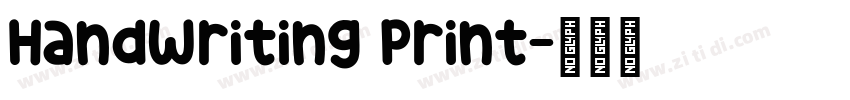 Handwriting Print字体转换
